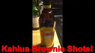 KAHLUA BROWNIE SHOTS RECIPE BELOW!