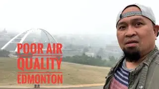 EDMONTON ISSUED POOR AIR QUALITY // THICK LAYER OF WILDFIRE SMOKE