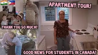 Filipino Indian Couple's First Apartment in Canada! Students are Now Allowed to Work Longer!
