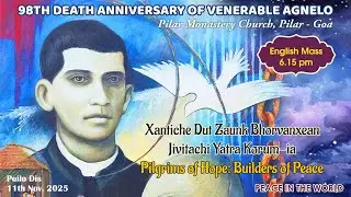 11 NOV 2025 | FR. AGNELO NOVENA MASS | ENGLISH  | LIVE STREAM | 6.15 PM IST