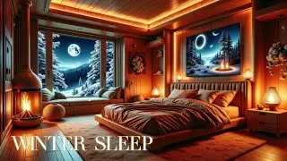 Cozy Winter Night 🌙 | Soft Piano with Gentle Snowfall for Deep Sleep & Relaxation