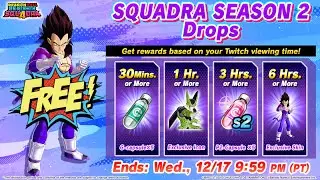 БЕСПЛАТНЫЕ ПРЕДМЕТЫ ОТ TWITCH DROPS!!! | DRAGON BALL GEKISHIN SQUADRA СЕЗОН 2