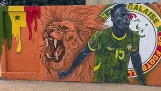 CAN2025_ Ziguinchor : KREPIN DIATTA honoré par ses amis, d’une magnifique fresque