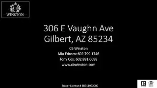 306 E Vaughn Gilbert, AZ 85234