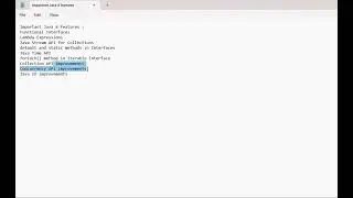 Java 8 Important Features