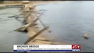 Akwidaa residents swim across river to access other communities as major bridge collapses