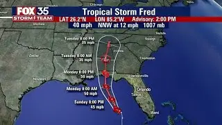 Fred to strengthen more: Watches, warnings issued along Florida Panhandle
