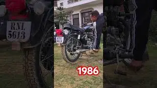 Old Royal Enfield Bullet Starting kick with Hand #oldbullet #royalenfield #bullet350 #bullet  #350cc