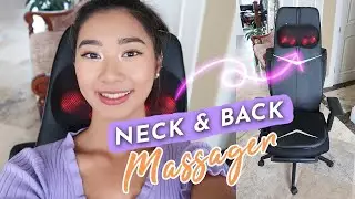 Trying the Zyllion ZMA-33 Shiatsu Chair Massager Pad with Heat | WFH Massager for Chair!
