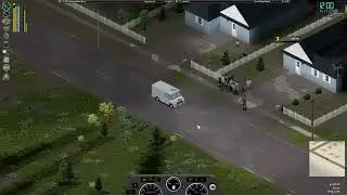 Car crash in Zomboid