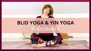 Blid yoga og Yin yoga for skuldre og nakke | Halschakra | Jeg taler min sandhed
