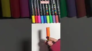 Activating my orange acrylic marker🧡#shorts #activating #acrylicmarkers