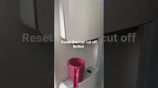 Easily fix a dispenser not dispensing hot water by resetting the thermal cut off button.