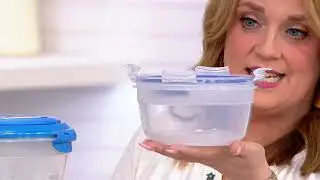 LocknLock Set of 5 Nesting Bowls or Rectangles w/ Handle Lids on QVC