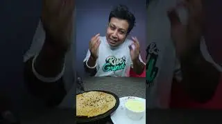 Aloo Paratha with Rasmalai🤤🤤 First Time Trying this Combination🔥🔥🔥🔥