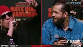 Nate Diaz calls Jorge Masvidal the N word and walks out. No RACIST intent. Mexican vs Puerto Rican.