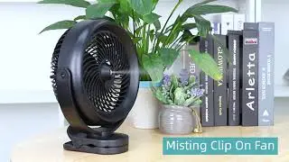 OPOLAR 10000mAh Battery Operated Misting Fan with Clip