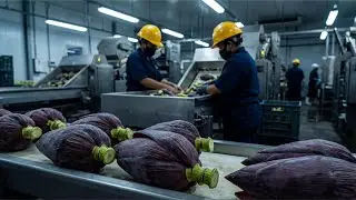 Inside a Mega Factory: Turning Tons of Banana Flowers into Pellets  🏭🍌
