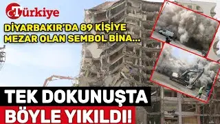 Depremde 89 kişinin Öldüğü Diyarbakır’daki İş Merkezi Tek Dokunuşta Yerle Bir Oldu-Türkiye Gazetesi