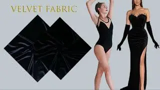 Soft Solid Dyed Velvet Knit Fabric Rolls for Dancewear