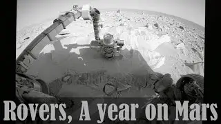 NASA Spirit and Opportunity Rovers a year on mars timelapse - Stock Footage