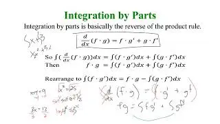 Math 31: Integrals 6.6b: Integration by Parts