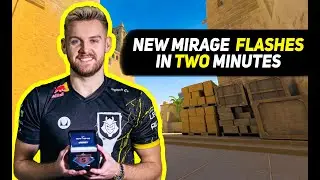 CS2 Mirage - New Flashes In Two Minutes By Niko