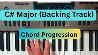 C# Major Backing Track Piano | Chord Progression Piano | Piano Tutorial for beginners