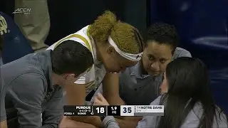 😳 SCARY Moment: Hannah Hidalgo Takes Hit To Face, Heads To Locker Room | #14 Notre Dame vs Purdue