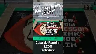 Casa de Papel in LEGO (by Christophe) #shorts #casadepapel #bellaciao #lacasedepapel #moneyheist