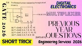 Most important Question for Gate 2026 || Digital electronics multiplexer question