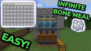 EASY 1.19 AUTOMATIC BONE MEAL FARM TUTORIAL in Minecraft Bedrock (MCPE/ Xbox/PS4)