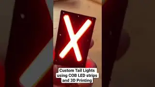 Making a custom taillight using COB LED&rsquo;s in a 3D Printed Housing.