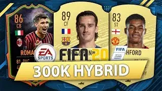300K MARKET CRASH SQUAD BUILDER! FIFA 20 (INSANE 300K HYBRID)