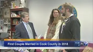 Chicago couple first Cook County marriage of 2018
