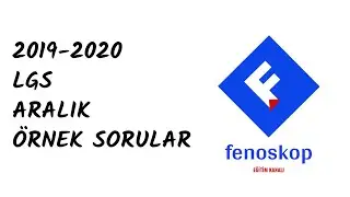 aralık  örnek soruları lgs fen 2019-2020