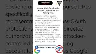 Google OAuth Flaw Enables Account Takeover via URL Parsing Trick