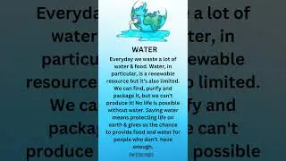 The Water / Short Story in English