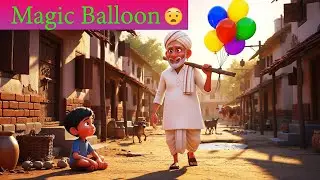 जादुई गुब्बारा | Magical Balloon 3D Animated Short Story | Hindi Cartoon Kahani