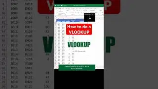 How to do a VLOOKUP in 30 seconds. #workhacks #excel #exceltips