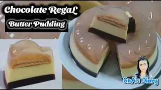 Chocolate Regal Butter Pudding || Resepi Puding Regal Lapis Butter Coklat Delicious