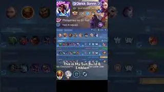 Top Global Sun Builds and Emblem Hope it helps / MLBB - mlbbjericksonnn