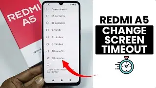How to Change Screen Timeout Settings in Redmi A5 - Increase Screen Time