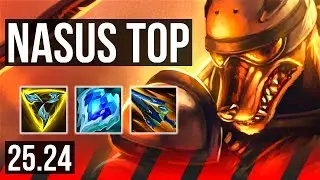 NASUS vs FIORA (TOP) | Good KDA: 14/1/2, Conqueror, 41K damage | BR Grandmaster | 25.24