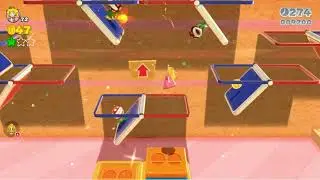 Super Mario 3D World 5-6 Cakewalk Flip [Green Stars & Stamp Locations] - Nintendo Switch