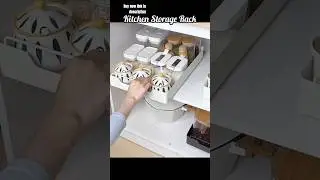 Kitchen Storage Rack with Slide Rails Pull-out Kitchen Drawer Type Storage Tray Spice Box Storage