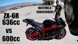 KAWASAKI ZX6R 636cc vs 600cc Differences & Meeting A Subscriber