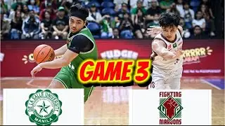 UP FIGHTING MAROONS VS DE LA SALLE GREEN ARCHERS GAME 3 LIVE SCORE | UAAP SEASON 88 FINALS |