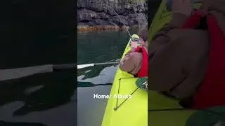Another throwback from the #alaska #camping trip #fishing in the #kayak #nature #cold #alaskan