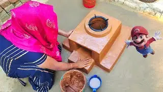 How To Make Clay at Home Without Oven | Desi Mitti Ka Chulha Kaise Banate Hai | Stove #viral 